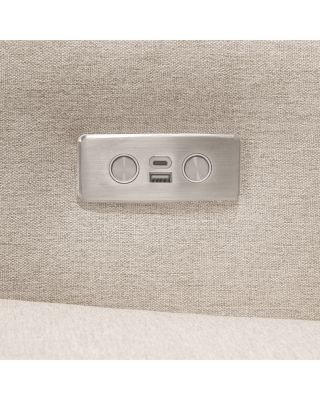 Sigi Electronic Recliner and Glider in Eco Performance Fabric with USB Port