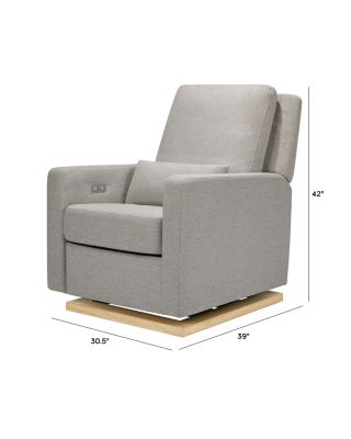 Sigi Electronic Recliner and Glider in Eco Performance Fabric with USB Port