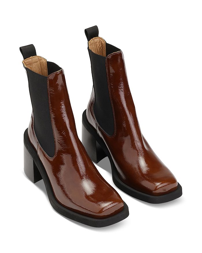 GANNI - Women's Square Toe Chelsea Boots