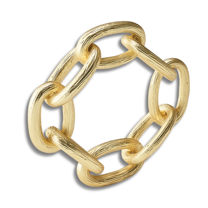 Kim Seybert Chain Link Napkin Ring in Gold