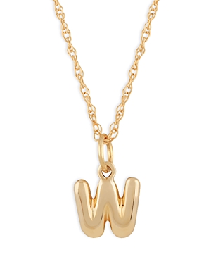 Bloomingdale's Initial Pendant Necklace In 14k Yellow Gold, 18 - 100% Exclusive In W