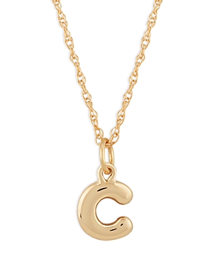 Bloomingdale's Initial Pendant Necklace In 14k Yellow Gold, 18 - 100% Exclusive In C