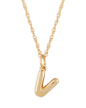 Bloomingdale's Initial Pendant Necklace In 14k Yellow Gold, 18 - 100% Exclusive