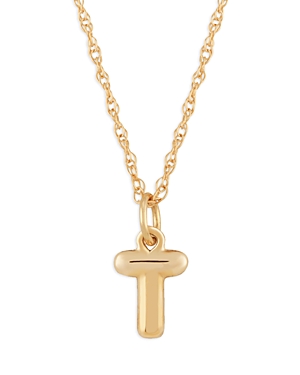 Bloomingdale's Initial Pendant Necklace In 14k Yellow Gold, 18 - 100% Exclusive In T