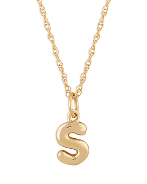 Bloomingdale's Initial Pendant Necklace In 14k Yellow Gold, 18 - 100% Exclusive In S