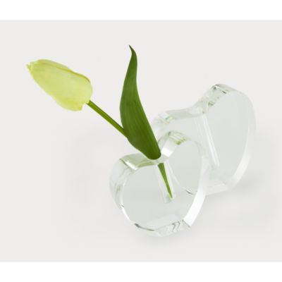 Tizo - Crystal Clear Heart Shape Vase, Small