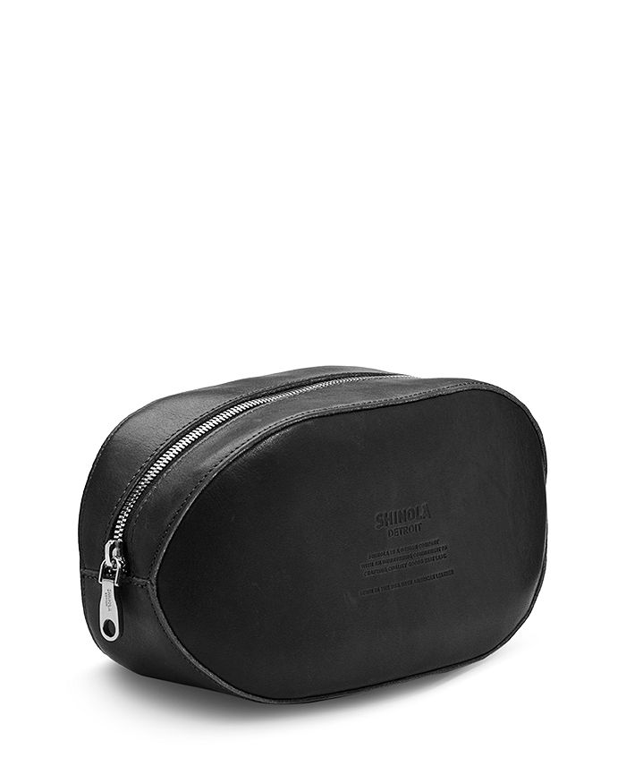 Shinola - Luxe Black Leather Zip Travel Kit