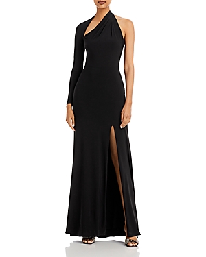 Aqua One Shoulder Gown - 100% Exclusive In Black
