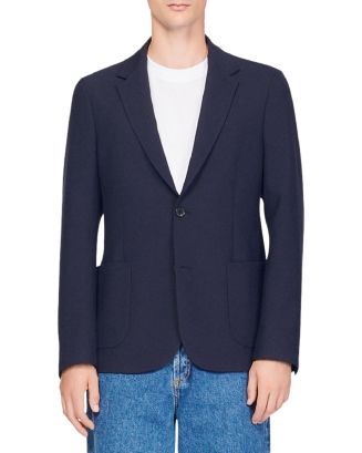 Sandro Solid Jersey Oversized Fit Suit Jacket | Bloomingdale's