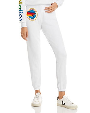Aviator Nation Graphic Drawstring Sweatpants - 100% Exclusive In White