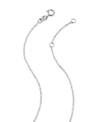 White &amp; Black Diamond Double O Pendant Necklace in 14K White Gold, 0.25 tcw - 150th Anniversary Exclusive