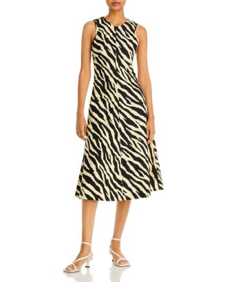 Proenza Schouler White Label Zebra Print Midi Dress Bloomingdale s