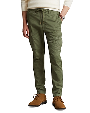 Polo Ralph Lauren Stretch Slim Fit Twill Cargo Pants In Army Olive
