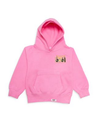 【TLLDAWN】 ART HOODIE PINK Worthy Threads Girls' Hand Dyed Hoodie in Pink Boombox