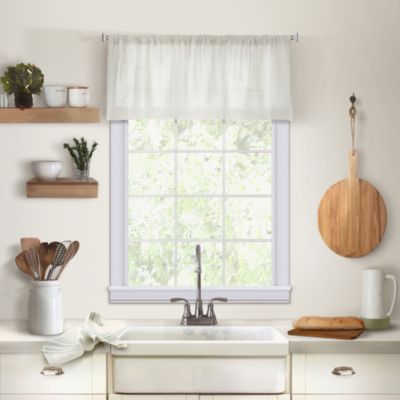 Elrene Home Fashions - Cameron Kitchen Window Valance, 15" x 60"