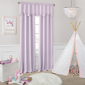 Elrene Home Fashions Adaline Nursery And Kids Room Darkening Window Curtain Panel, 52 X 63 In Lavender