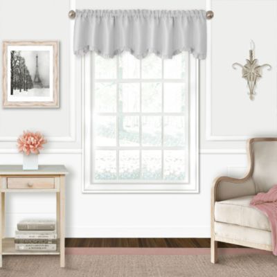Adaline Nursery and Kids Ruffled Window Valance, 15" x 52"