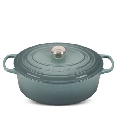 Le Creuset 6.75-Quart Signature Oval Dutch Oven - Sea Salt