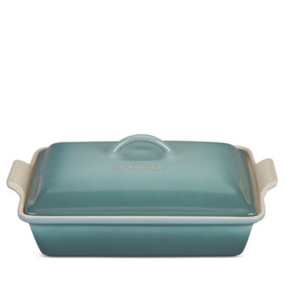 Stoneware 4 Quart Covered Rectangular Casserole