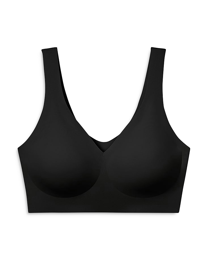 True & Co. True Body Boost V Neck Bra In Black