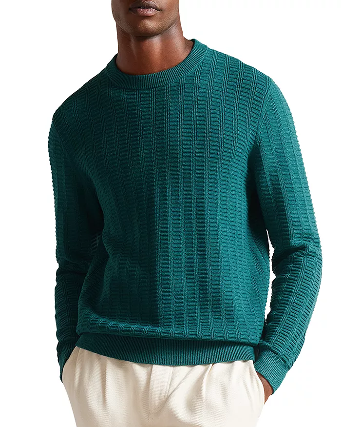 Ted Baker Crannog Textured Crewneck Sweater