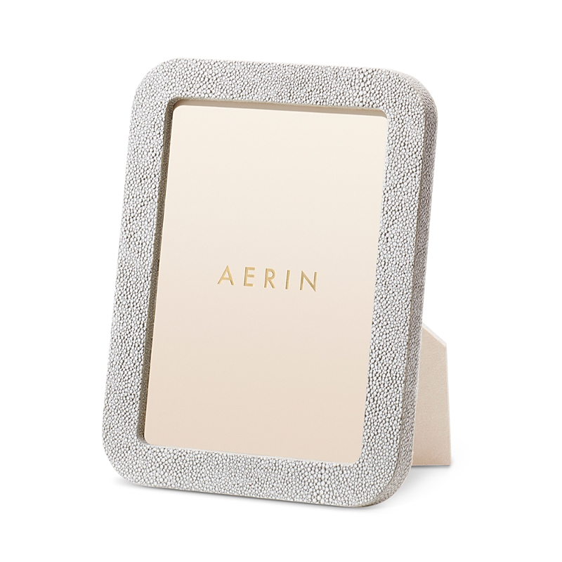 Aerin Modern Faux Shagreen Frame, 5" X 7" In Dove