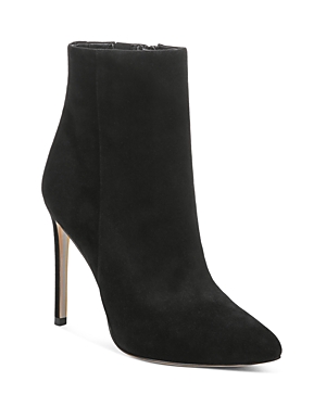 Shop Sam Edelman Women's Wrenley Pointed Toe High Heel Booties In Black