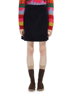 Weekend Max Mara A-line Mini Jersey Skirt In Blu