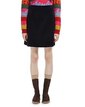 Weekend Max Mara A-line Mini Jersey Skirt In Blu
