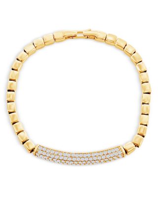 Bloomingdale's Fine Collection - Pave Diamond Bar Bracelet in 14K Yellow Gold, 2.0 tcw