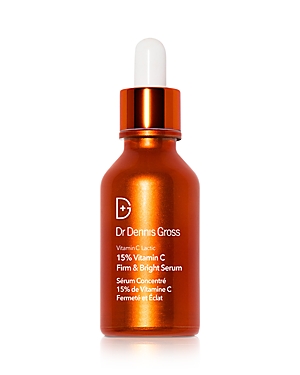Shop Dr Dennis Gross Skincare Lactic 15% Vitamin C Firm & Bright Serum 1 Oz.