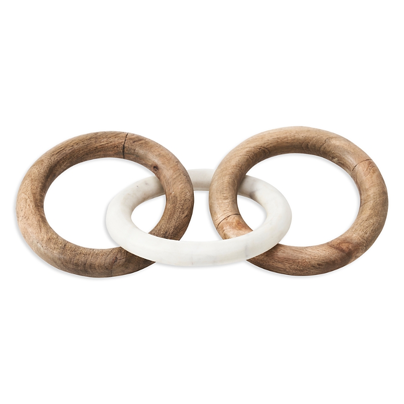 Renwil Ren-wil Lusine Three Chain Link Decorative Object In Natural