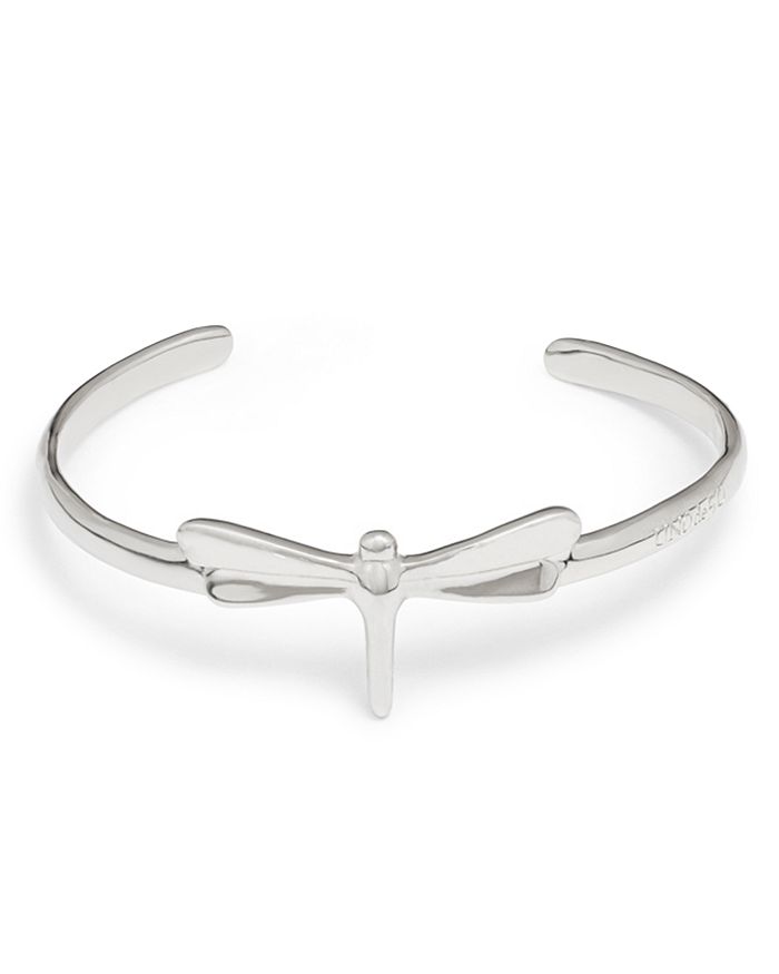Dragonfly cuff bracelet silver discount