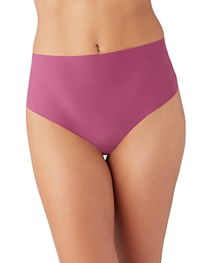 B.tempt'd By Wacoal B.bare High-waist Thong In Raspberry Coulis