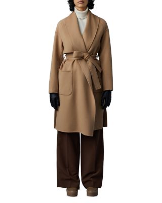 MACKAGE THALIA ダブルフェイスウールローブコート Mackage Thalia Wool Wrap Coat | Bloomingdale's