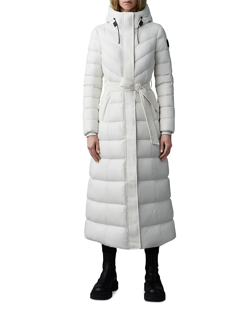 Mackage Calina Down Maxi Coat In Cream