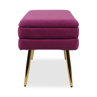 Ziva Velvet Storage Bench