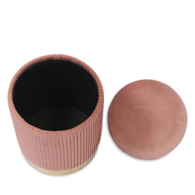 Zoe Round Storage Ottoman