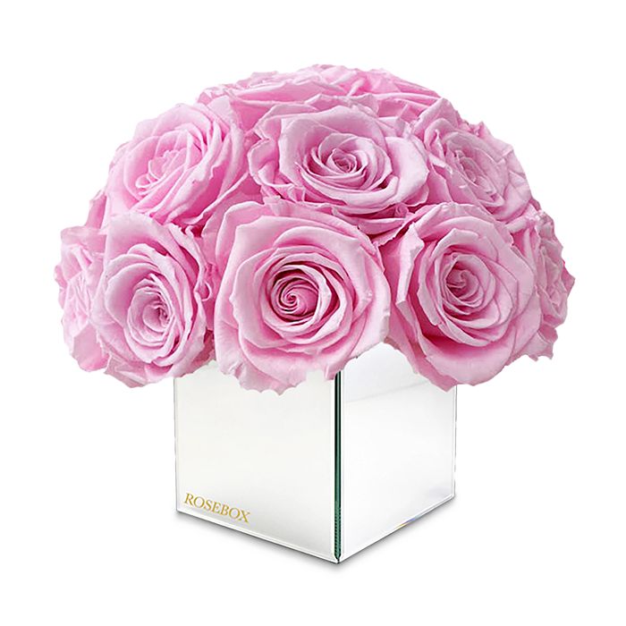 Rose Box NYC 26 Rose Mirrored Half Ball of Roses Bloomingdale's