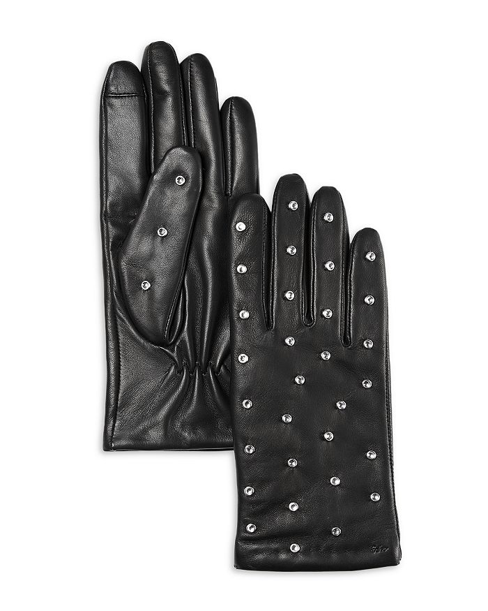 Echo - Crystal Embellished Leather Gloves