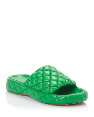 Green Women's Designer Slide Sandals 