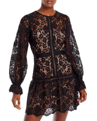 AQUA Crochet Lace Mini Dress - 100% Exclusive Women - Bloomingdale's