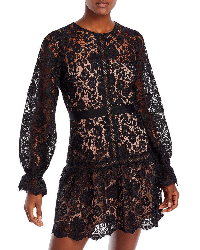 Aqua lace mini dress on sale
