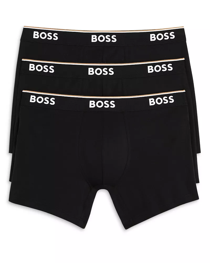 Boss Power Cotton Blend Boxer Briefs, Pack of 3