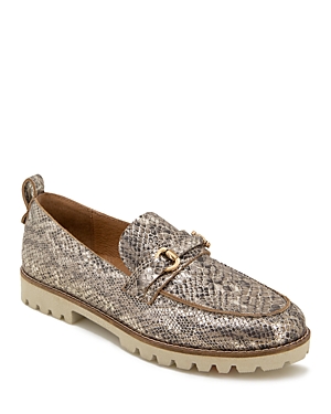Gentle Souls By Kenneth Cole Eugene Lug Bit Loafer In Snake