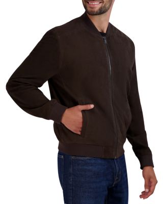 Suede Bomber Jacket