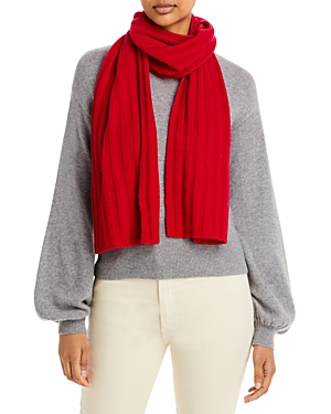 C by Bloomingdale's Cashmere Ribbed Cashmere Scarf - 100% Exclusive