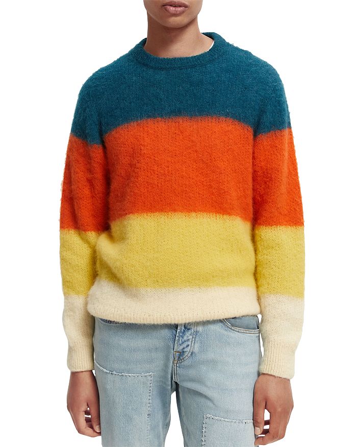 Scotch & Soda Colorblocked Crewneck Sweater | Bloomingdale's