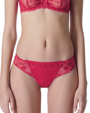 SIMONE PERELE WISH LACE-SIDE THONG