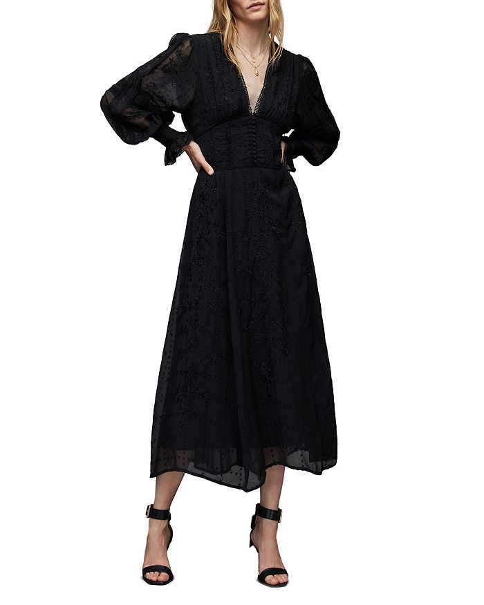 ALLSAINTS Josephine Midi Dress | Bloomingdale's